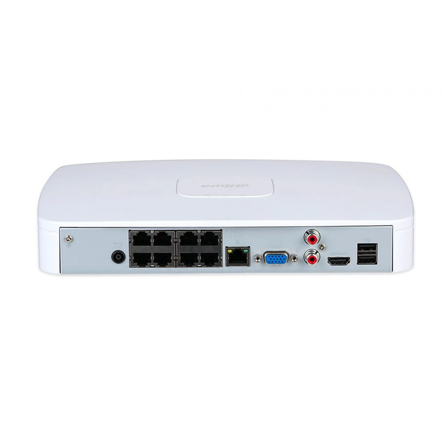 Dahua NVR4108-8P-EI - WizSense - Videoregistratore di rete - 1x LAN - 8x PoE - Adatto per 8 telecamere IP