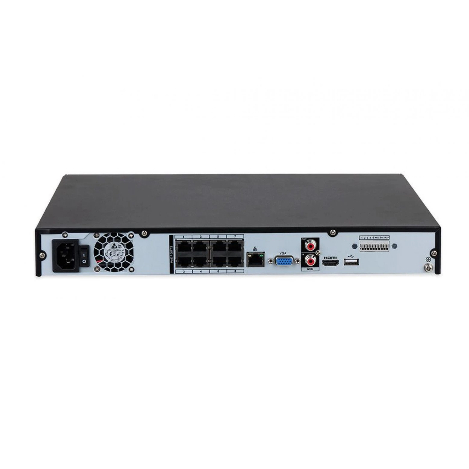Dahua NVR4208-8P-EI - WizSense - Videoregistratore di rete - 8x PoE - 8 telecamere IP