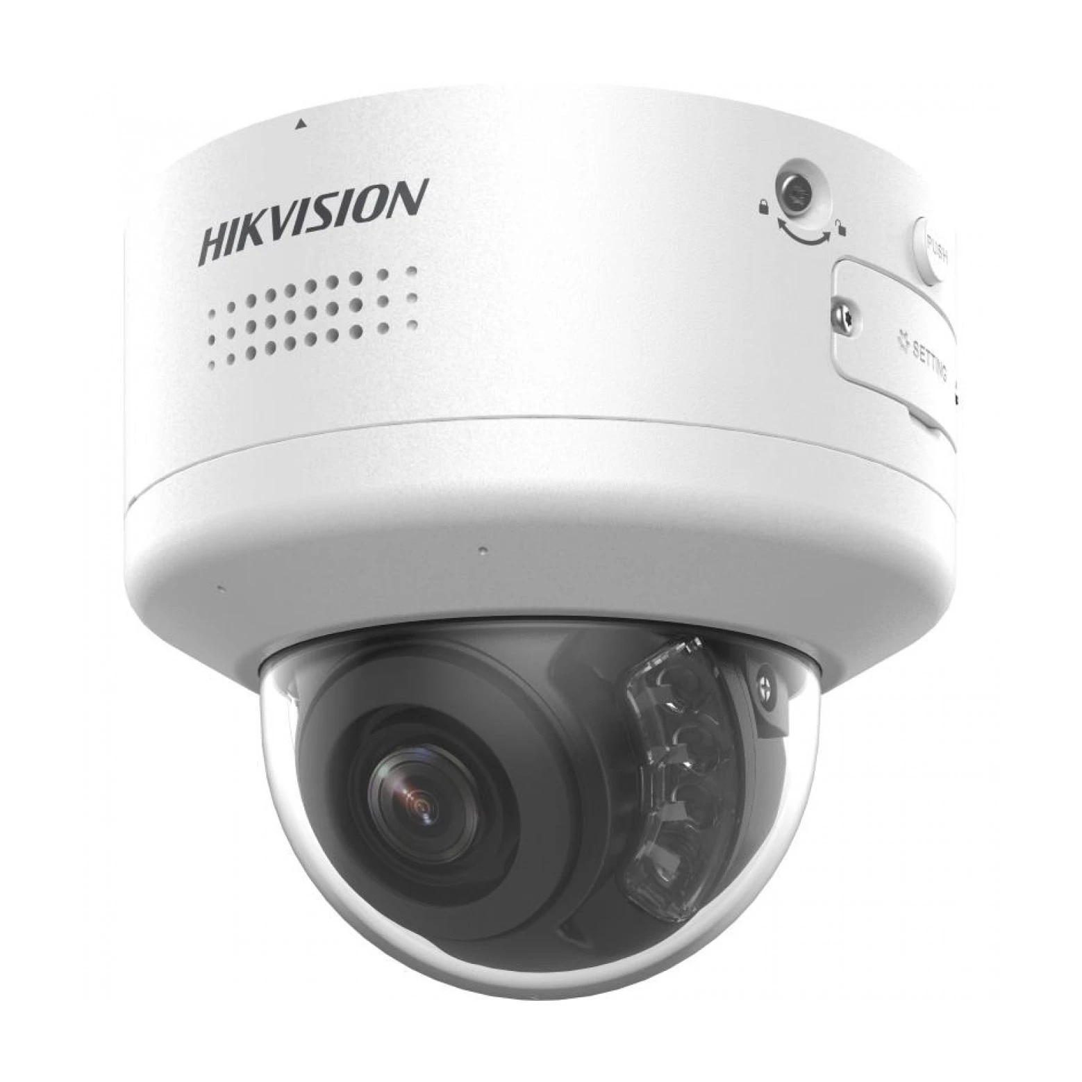 Hikvision DS-2CD2787G2H-LIPTRZ2U/SL - 8MP - ColorVu - PTRZ - Cupola antivandalo - 2,8-12mm - Obiettivo zoom motore - Bianco