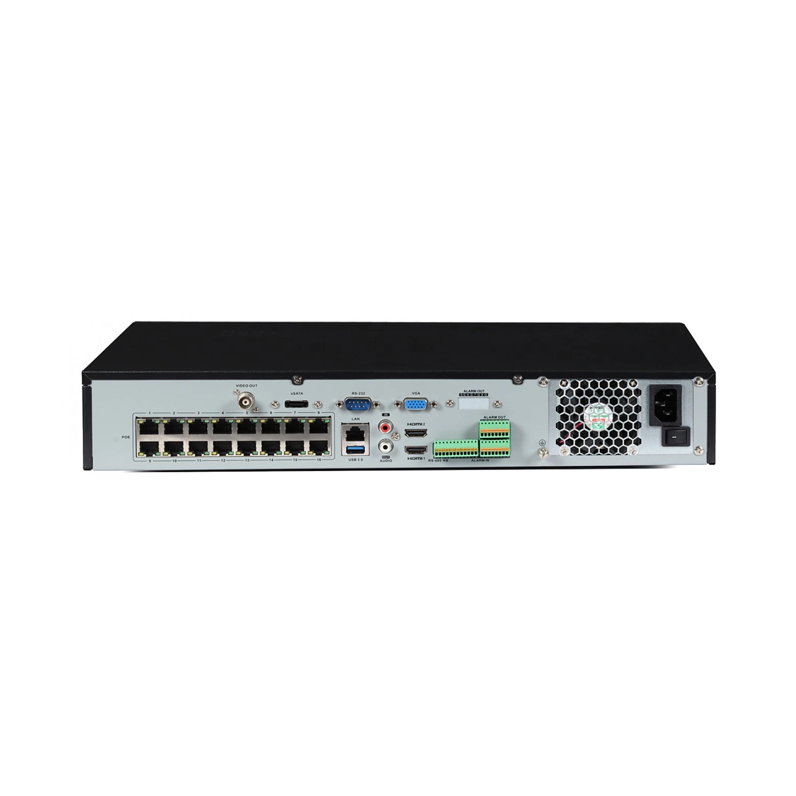 Hikvision DS-7716NXI-I4/16P/S - AcuSense - NVR - 16 canali - registratore 4K - fino a 12mp - 4x SATA - 16x PoE