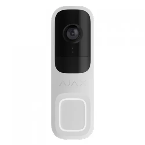 AJAX Doorbell Telecamera da 4 MP con sensore AI e PIR integrati Bianco