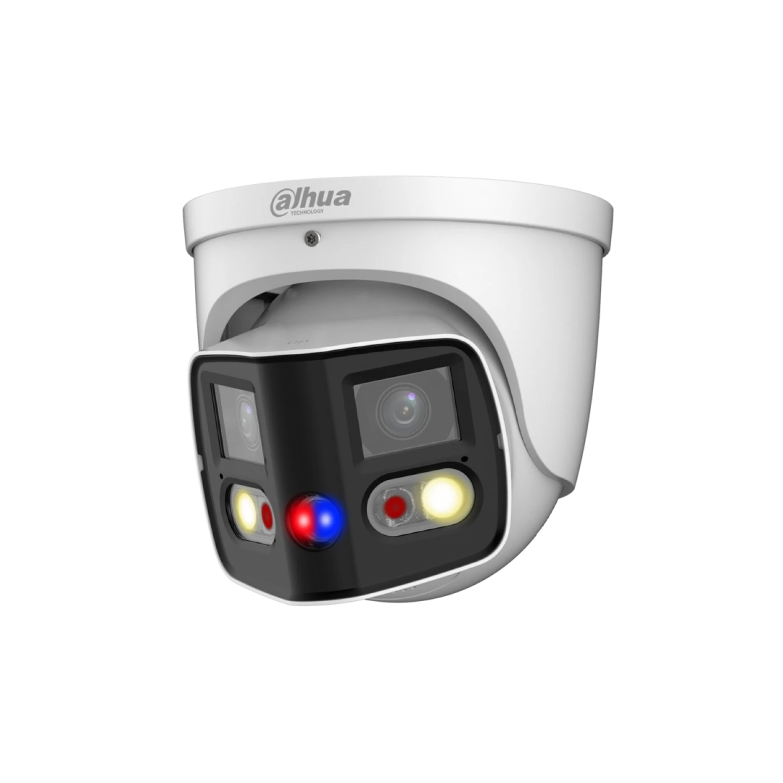 Dahua IPC-PDW3849P-A180-AS-PV - WizSense - Panorama 180° gradi - Tioc - Doppio obiettivo - Torretta - 8Mp - Wit