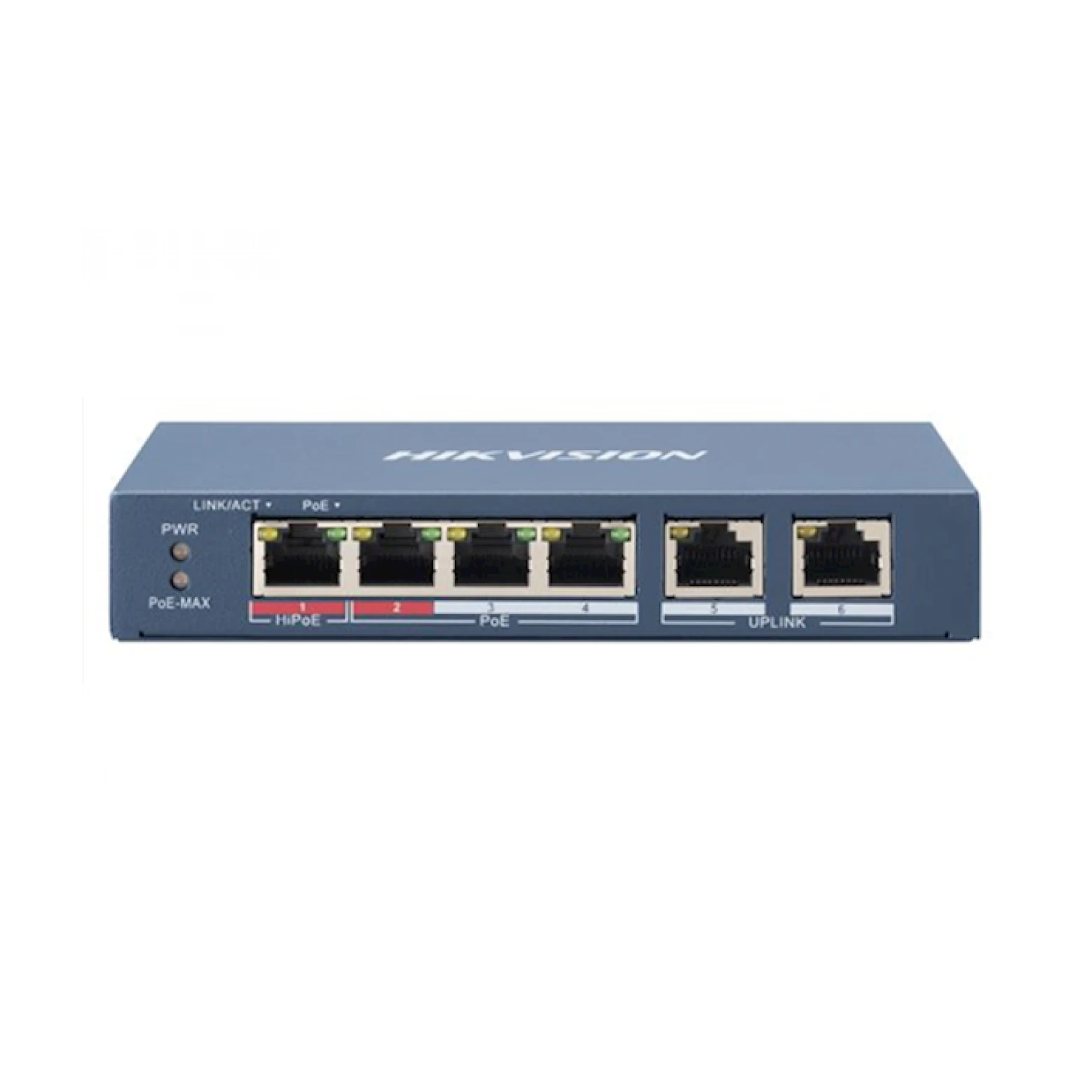 Hikvision DS-3E0106HP-E switch PoE, 1x High PoE, 3x PoE, 100M Unmanaged