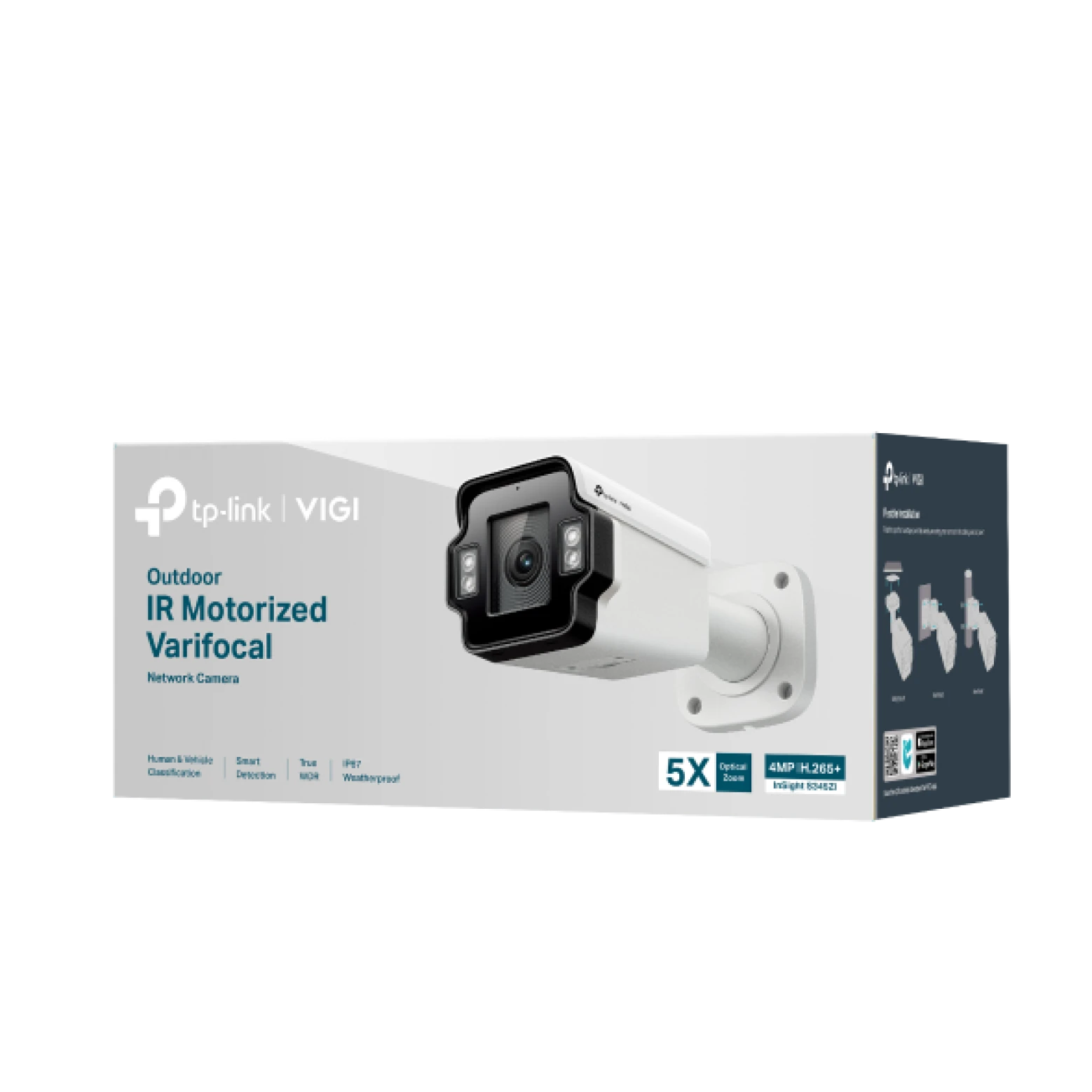 VIGI By TP-link - InSight S345ZI - 4 MP - IR - Varifocale motorizzato - IA - Bullet - Bianco